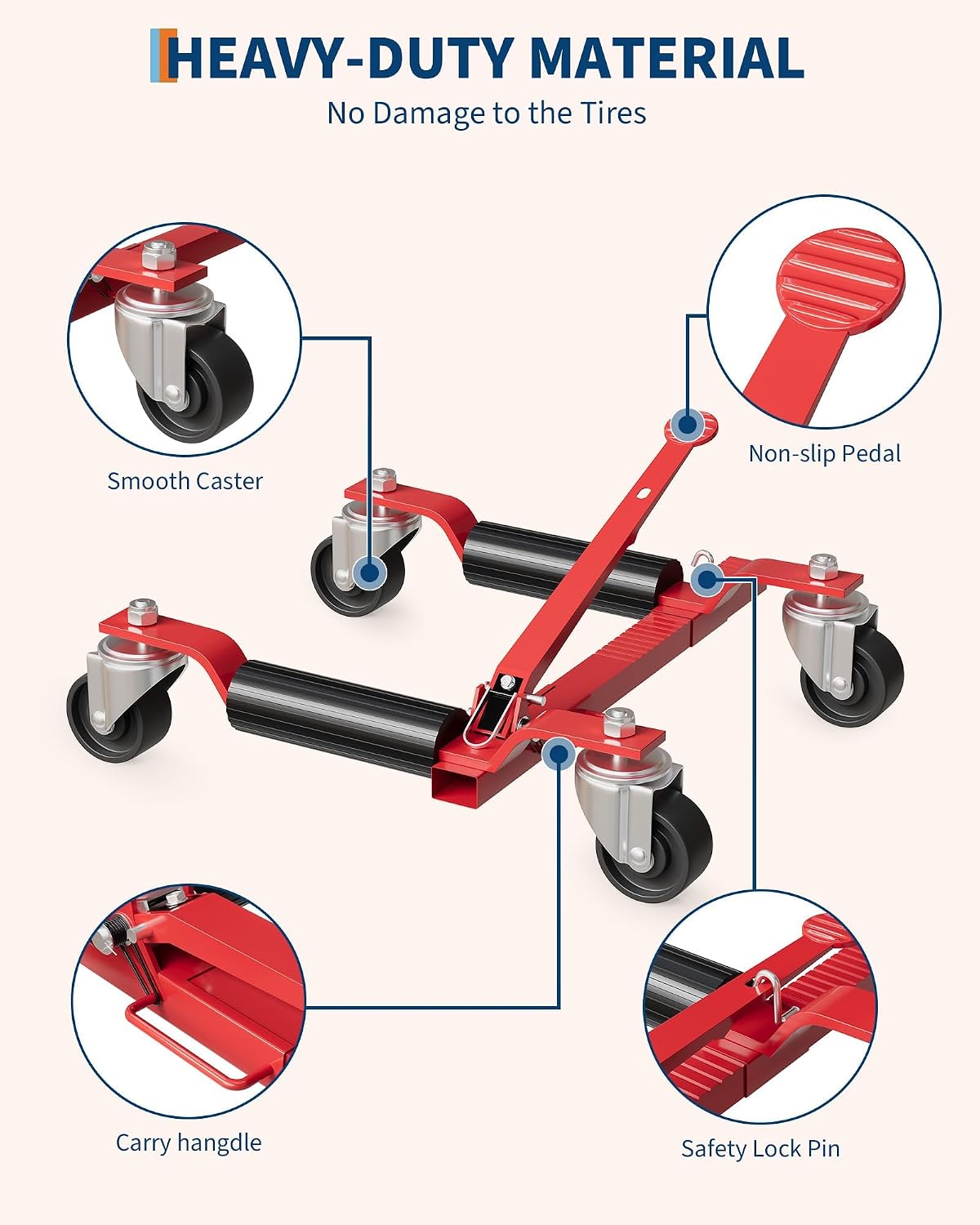 Tacleekii 2 4 Pack Car Wheel D - đánh giá và giá Car Jack